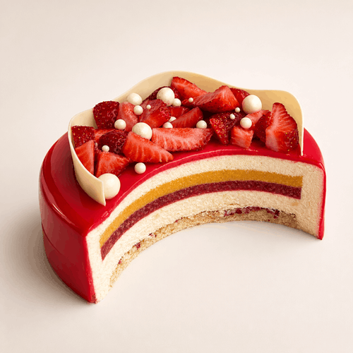 A modern mousse cake from Mousse Cakes Made Simple